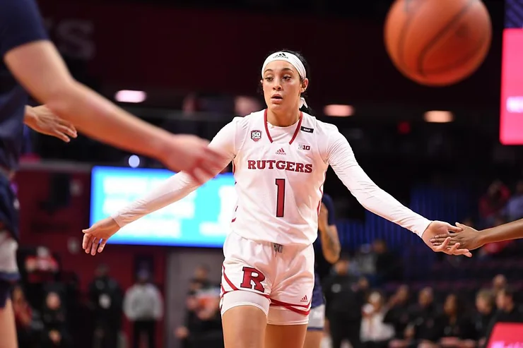 Destiny Adams at Rutgers WBB