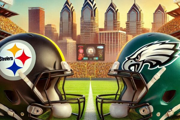 EAGLES & STEELERS HELMET