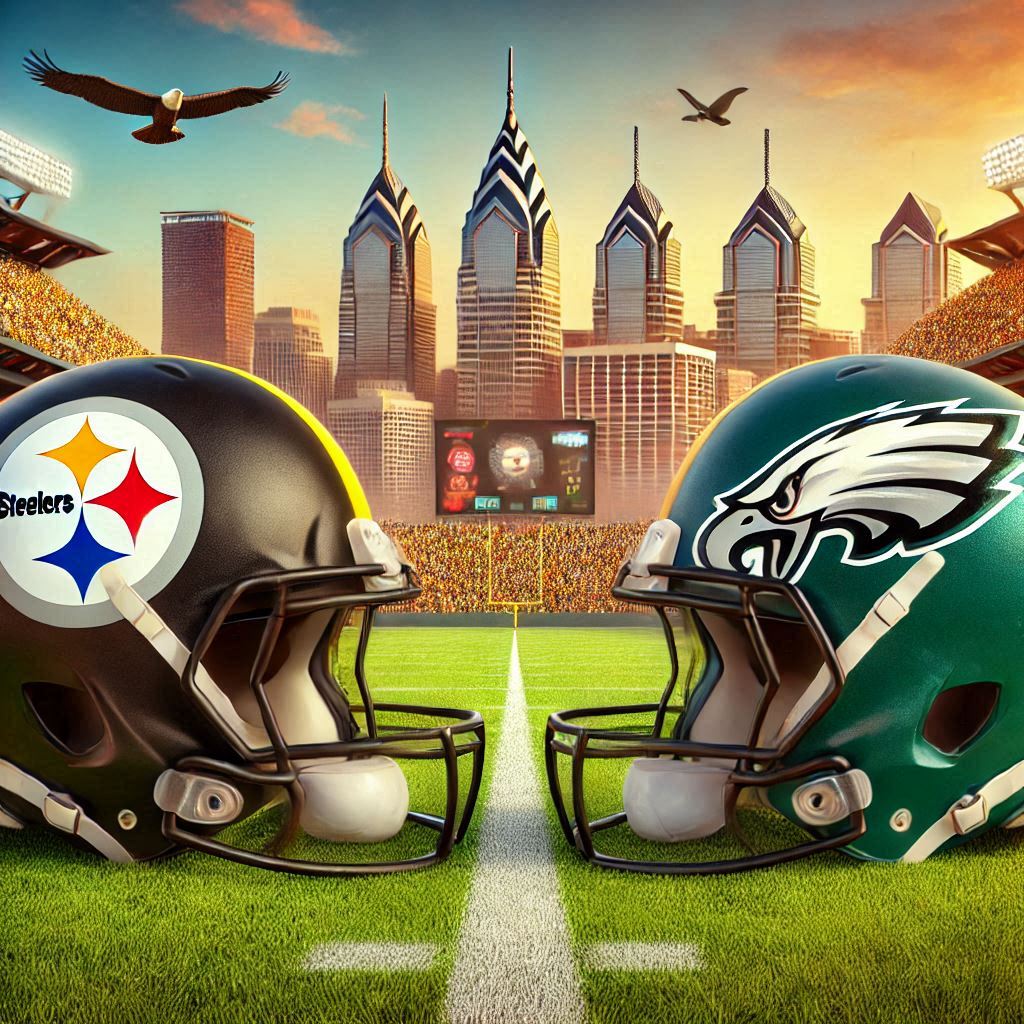 EAGLES & STEELERS HELMET